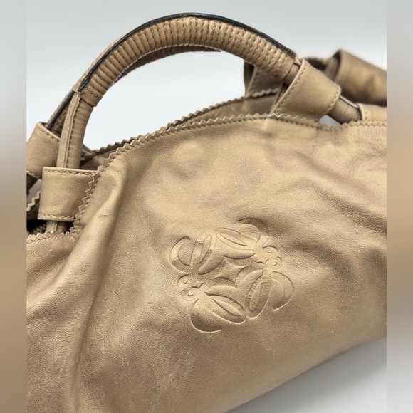 Loewe Napa Aire Cream Anagram Leather Handbag - Picture 15 of 16